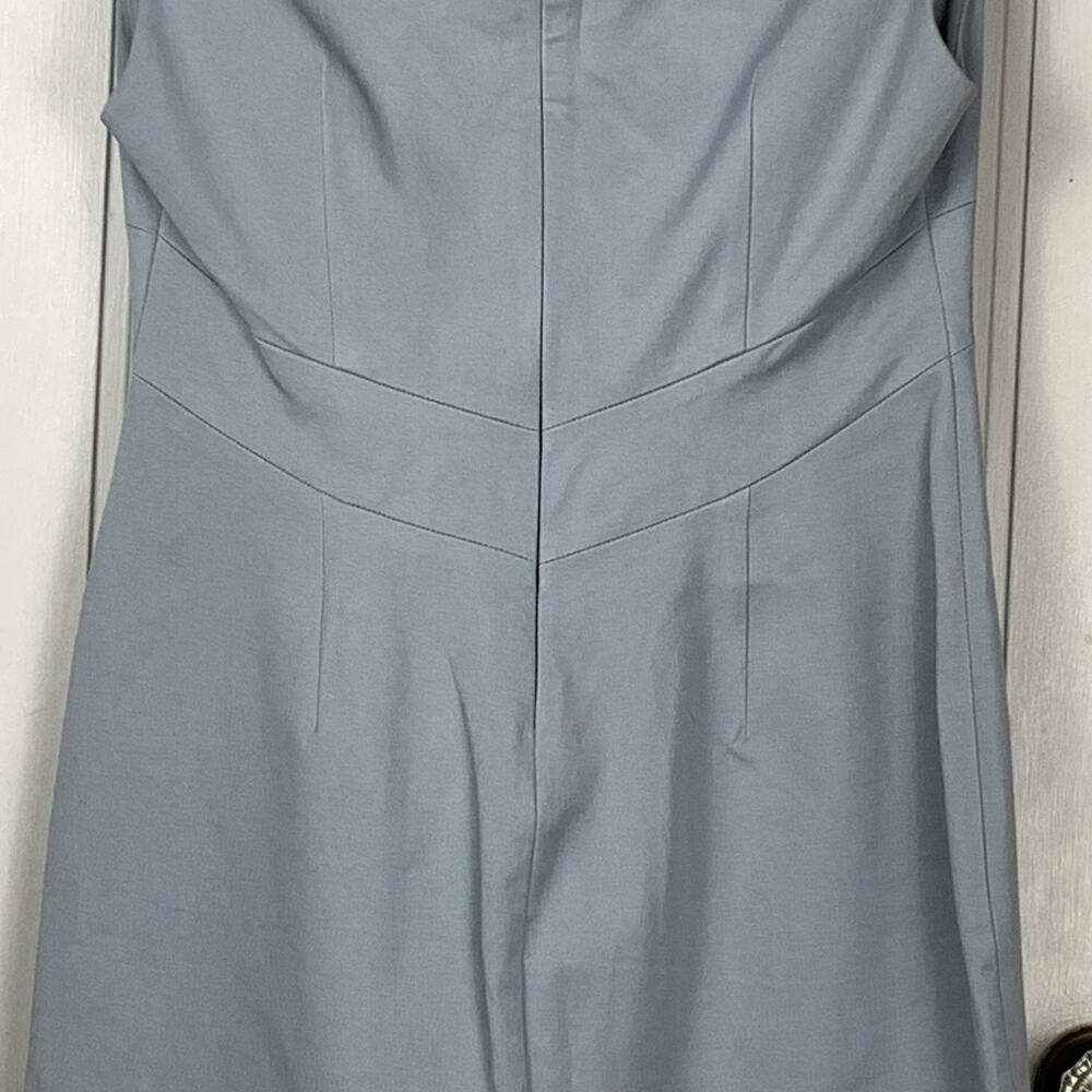 Banana Republic Icey Blue Sleeveless Sheath Dress Size 6Wedding Guest Occasion - Picture 3 of 7